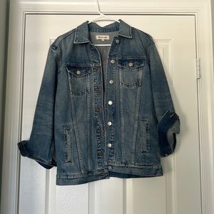 Long/oversized jean jacket